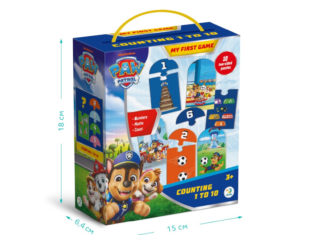 Навчальна гра Paw Patrol Лічба від 1 до 10, DoDo