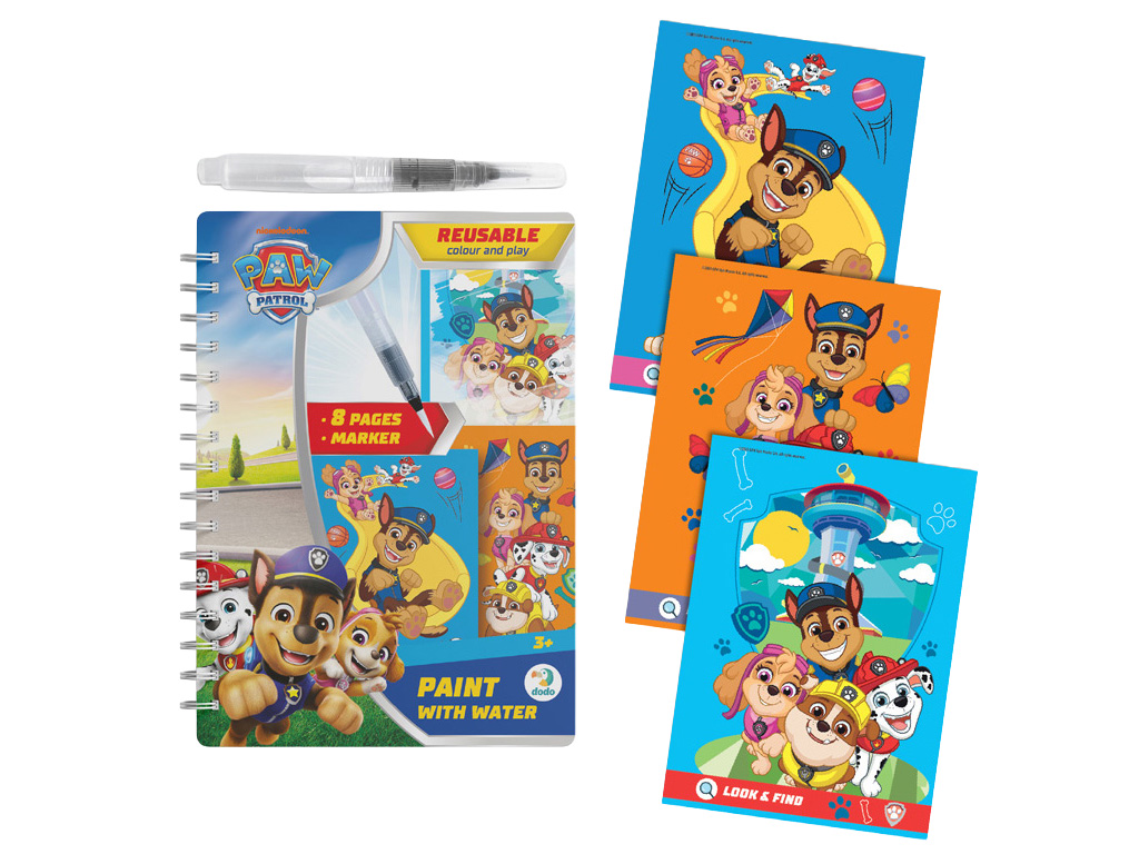 Водна розмальовка багаторазова "Paw Patrol, Вихідні", DoDo
