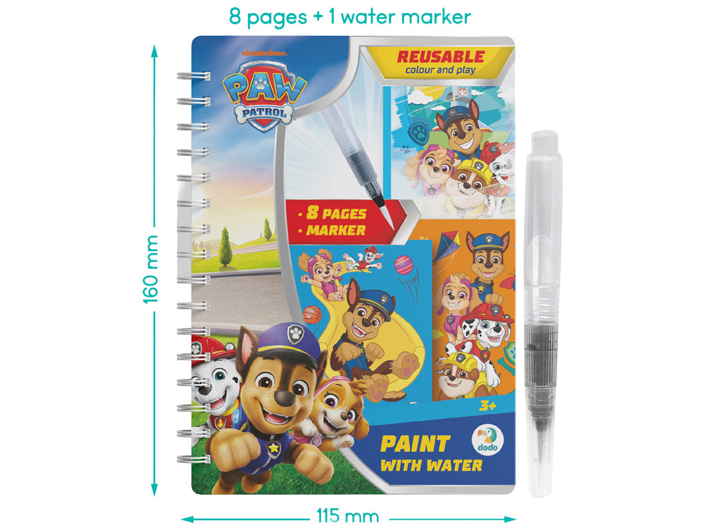 Водна розмальовка багаторазова "Paw Patrol, Вихідні", DoDo
