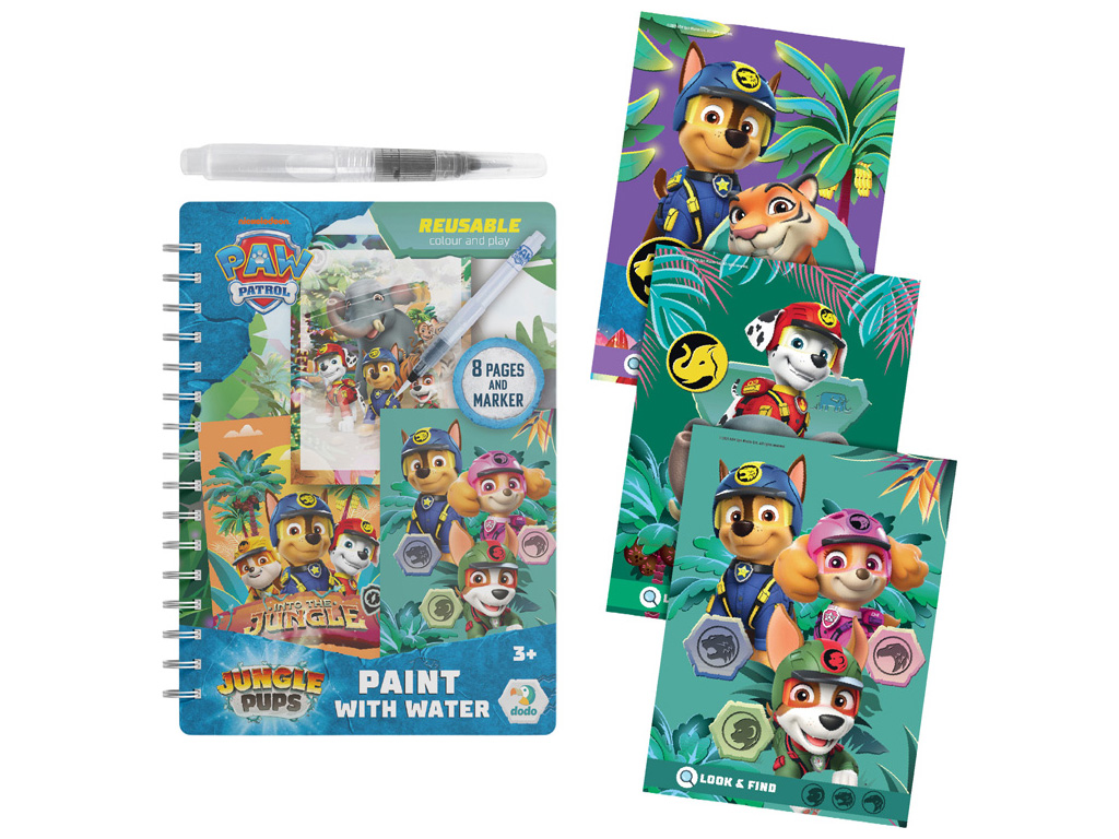 Водна розмальовка багаторазова "Paw Patrol, Джунглі", DoDo