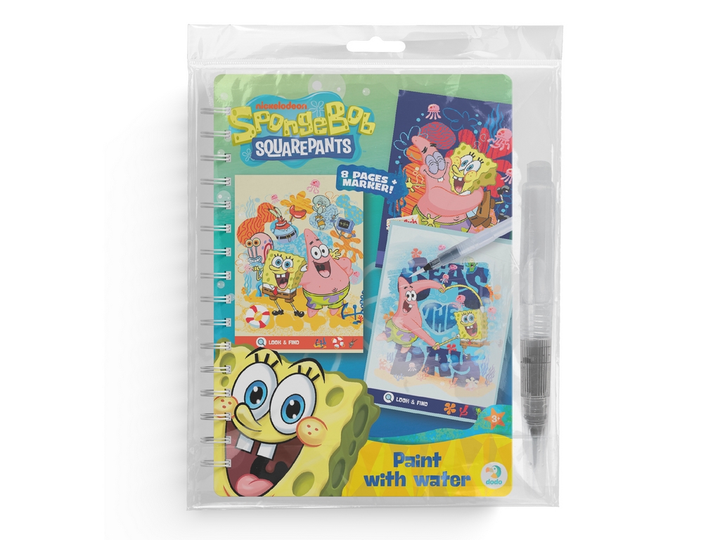 Водна розмальовка багаторазова "SpongeBob", DoDo