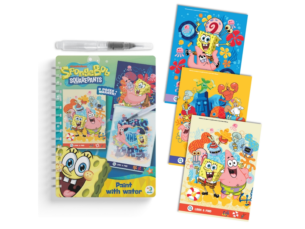 Водна розмальовка багаторазова "SpongeBob", DoDo