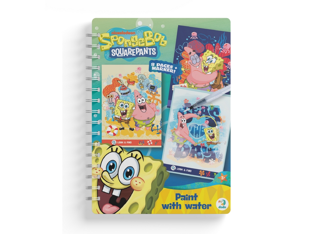 Водна розмальовка багаторазова "SpongeBob", DoDo