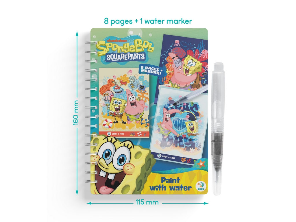 Водна розмальовка багаторазова "SpongeBob", DoDo