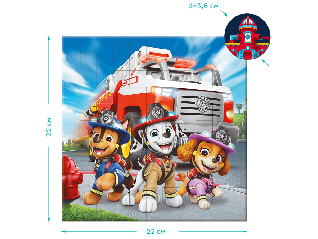 Магнітний пазл "Paw Patrol, Діно", 40 елементів, DoDo