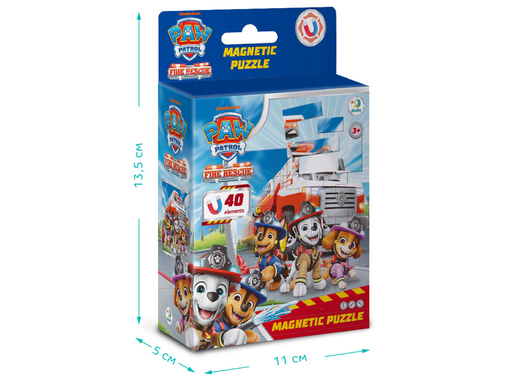 Магнітний пазл "Paw Patrol, Діно", 40 елементів, DoDo