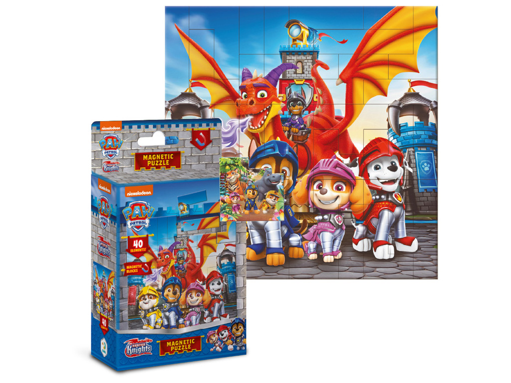 Магнітний пазл "Paw Patrol, Лицірі", 40 елементів, DoDo