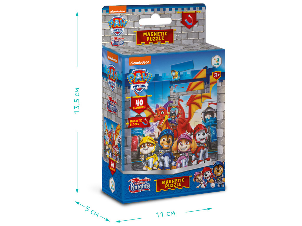 Магнітний пазл "Paw Patrol, Лицірі", 40 елементів, DoDo