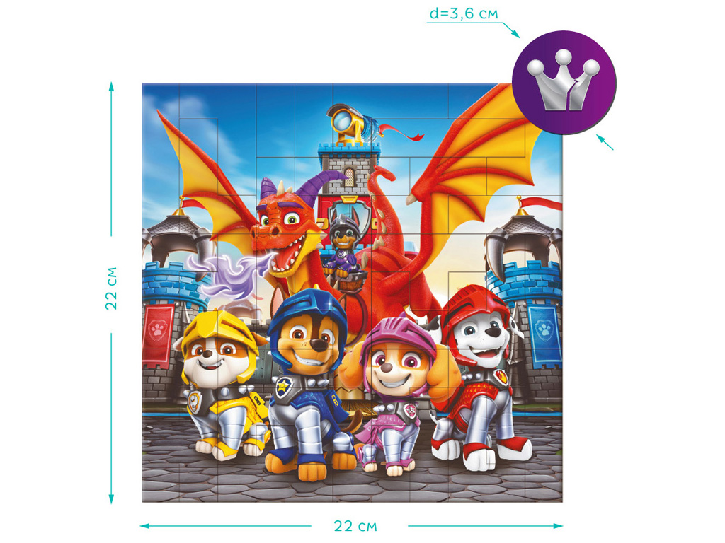 Магнітний пазл "Paw Patrol, Лицірі", 40 елементів, DoDo