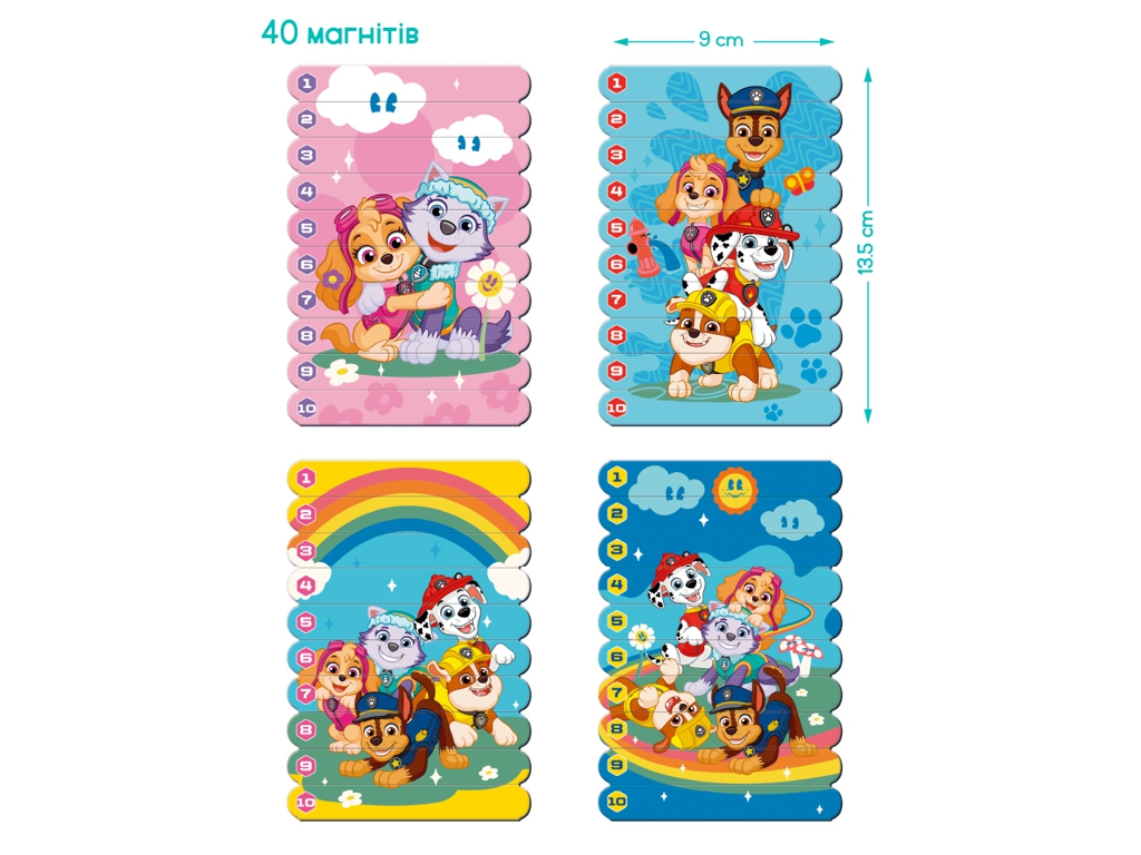 Магнітні палички для рахування Paw Patrol, Дружба зростає, DoDo