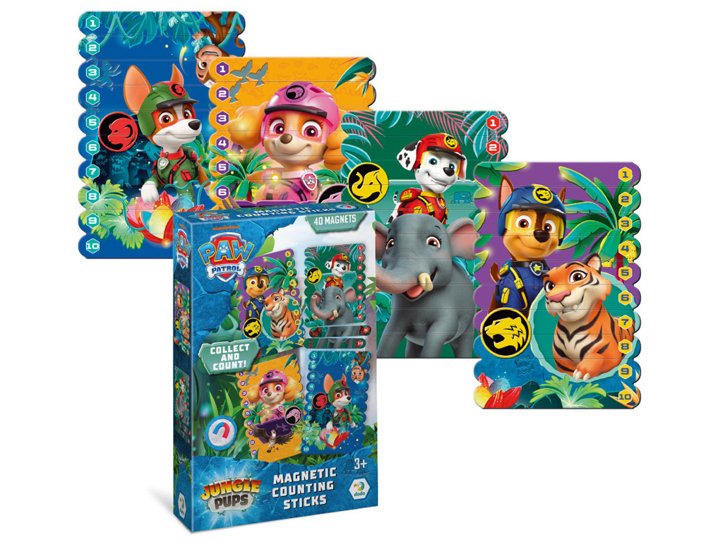Магнітні палички-пазли  для лічби "Paw Patrol, Джунглі", DoDo