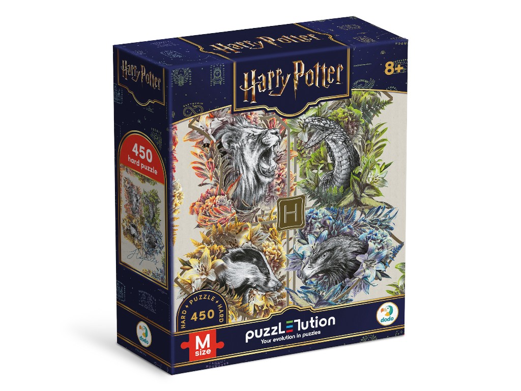 Пазл Hard-M Harry Potter, Факультети Гоґвортса, 450 елементів, DoDo