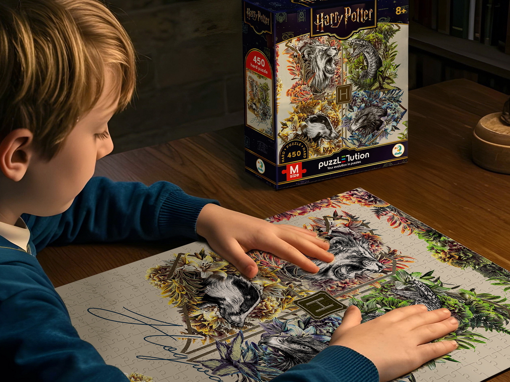 Пазл Hard-M Harry Potter, Факультети Гоґвортса, 450 елементів, DoDo