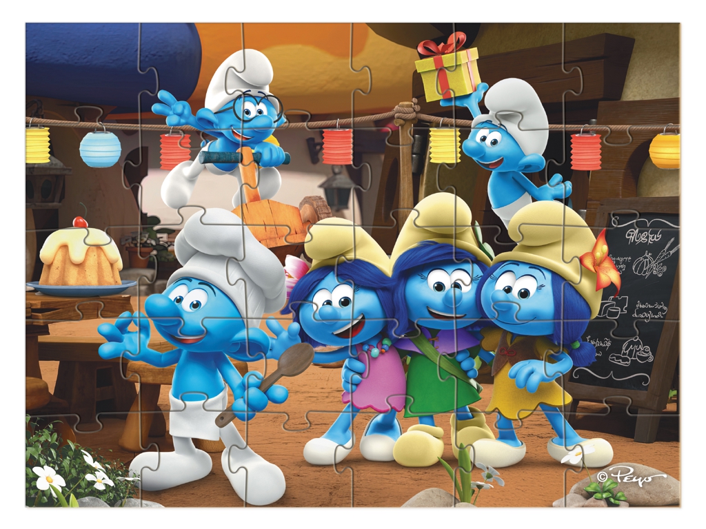 Пазл на 30 елементів The Smurfs, Вечірка Смурфів, DoDo 200661