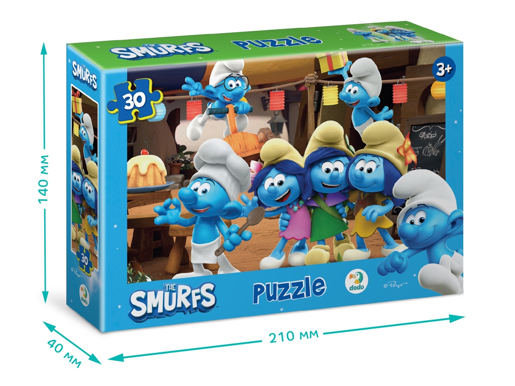 Пазл на 30 елементів The Smurfs, Вечірка Смурфів, DoDo 200661