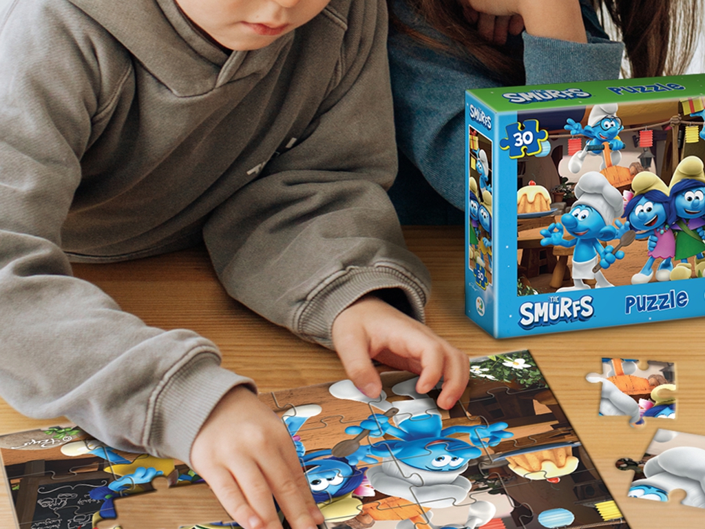 Пазл на 30 елементів The Smurfs, Вечірка Смурфів, DoDo 200661