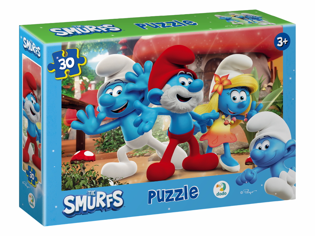 Пазл на 30 елементів The Smurfs, Привіт усім!, DoDo 200662