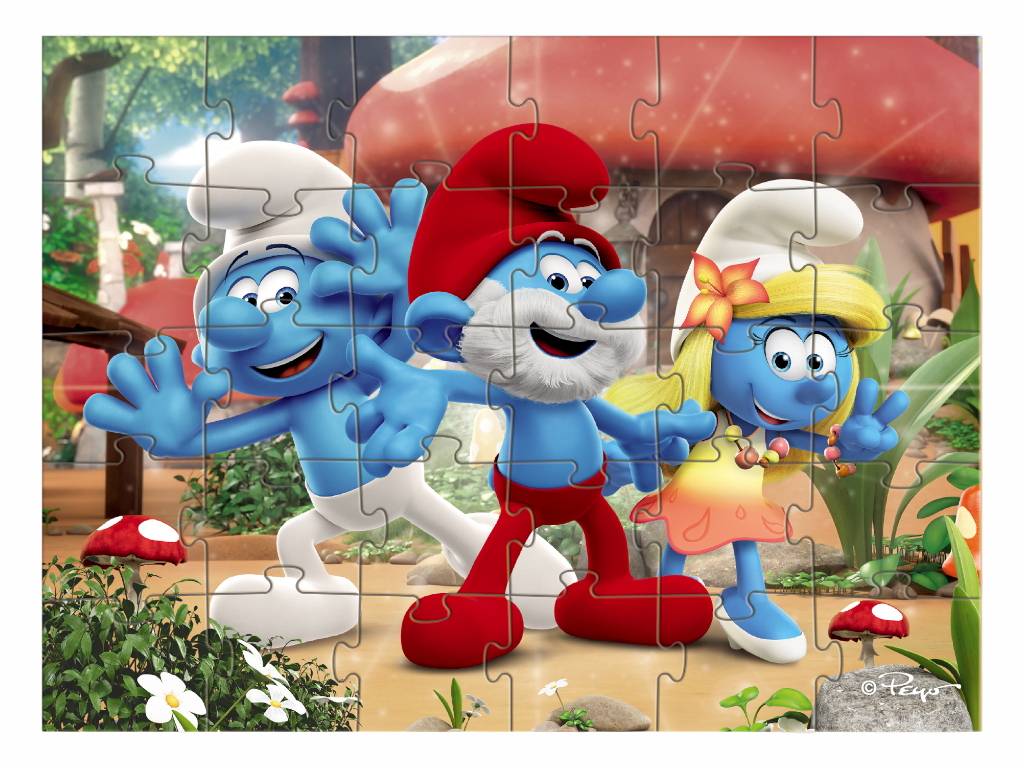 Пазл на 30 елементів The Smurfs, Привіт усім!, DoDo 200662
