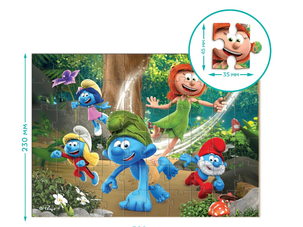 Пазл на 60 елементів The Smurfs, Принцеса Листка, DoDo 200663