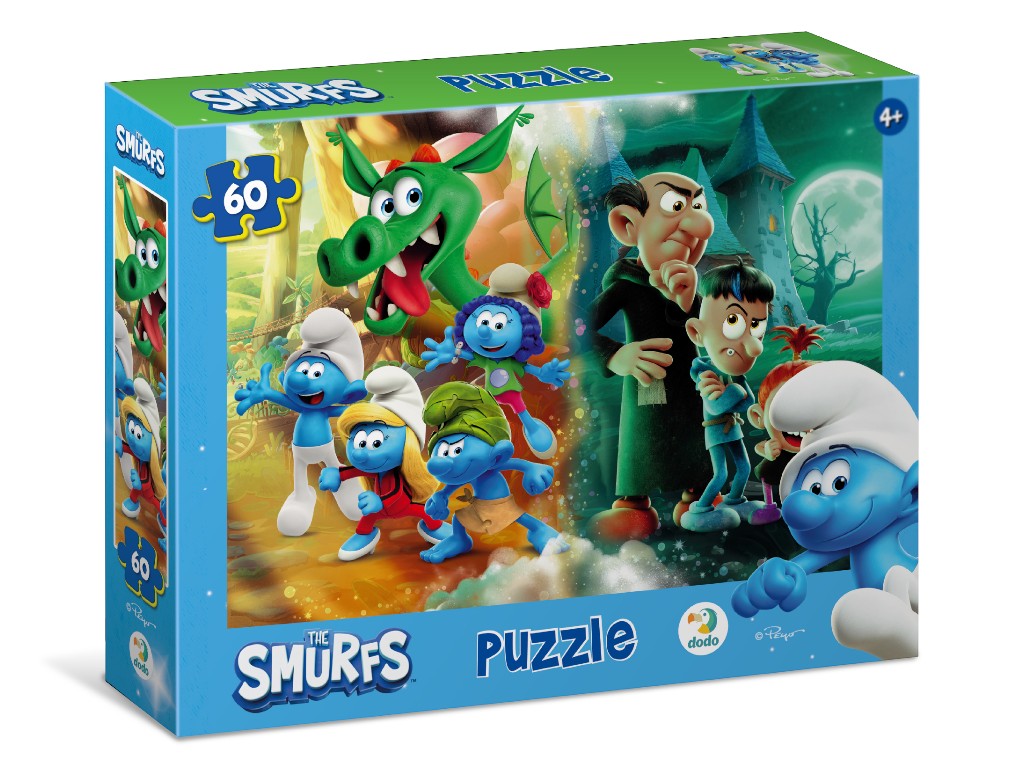 Пазл на 60 елементів The Smurfs, Домашня тварина-дракон, DoDo 200664