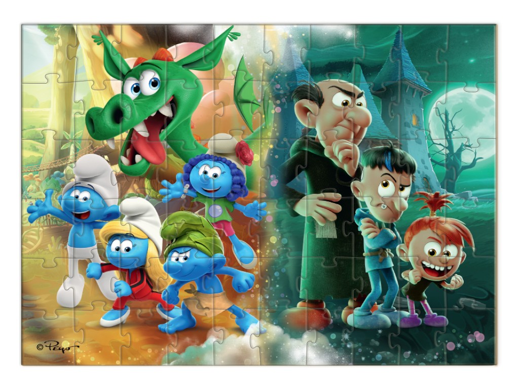 Пазл на 60 елементів The Smurfs, Домашня тварина-дракон, DoDo 200664
