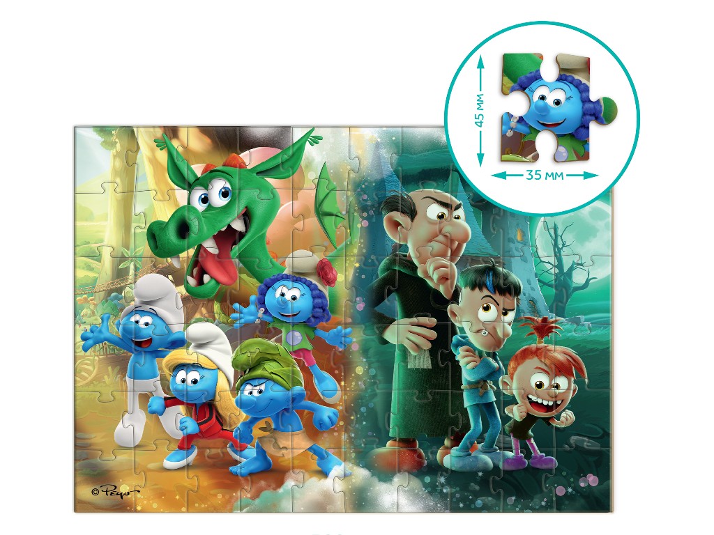 Пазл на 60 елементів The Smurfs, Домашня тварина-дракон, DoDo 200664