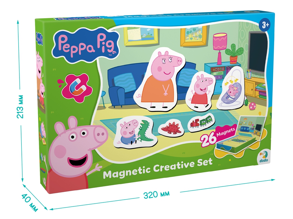 Магнітна гра з планшеткою Peppa Pig, DoDo 200665