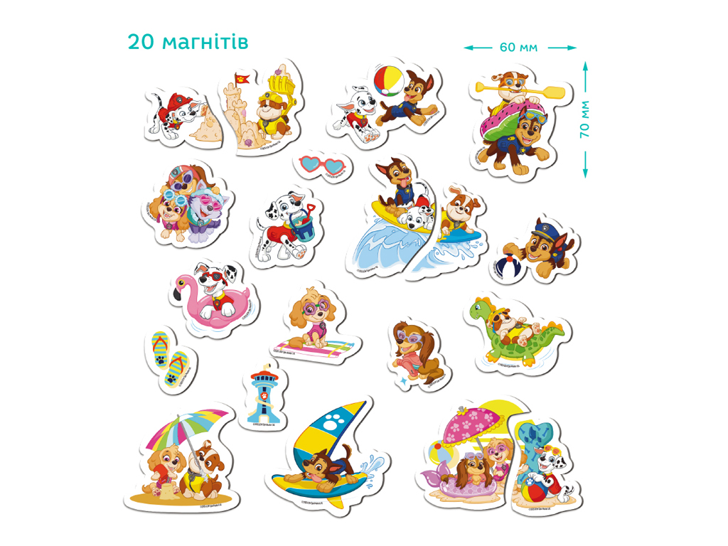 Набір магнітів Paw Patrol, Сонячний настрій, DoDo