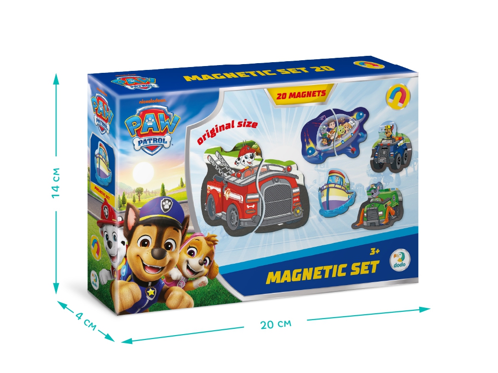 Набір магнітів Paw Patrol, Дорожні пригоди, DoDo 200667