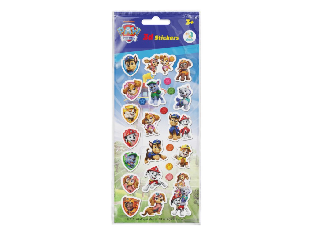 Набор 3D наклеек Paw Patrol, Вызовите Щенячий Патруль!, DoDo