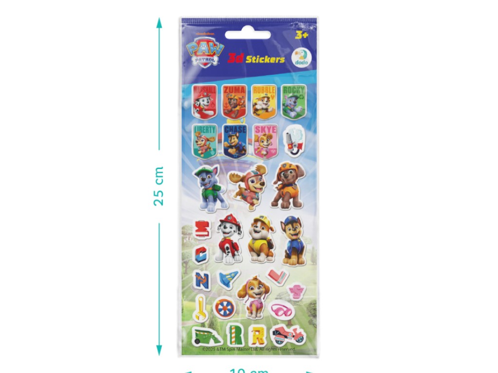 Набор 3D наклеек Paw Patrol, Это Щенячья Жизнь, DoDo