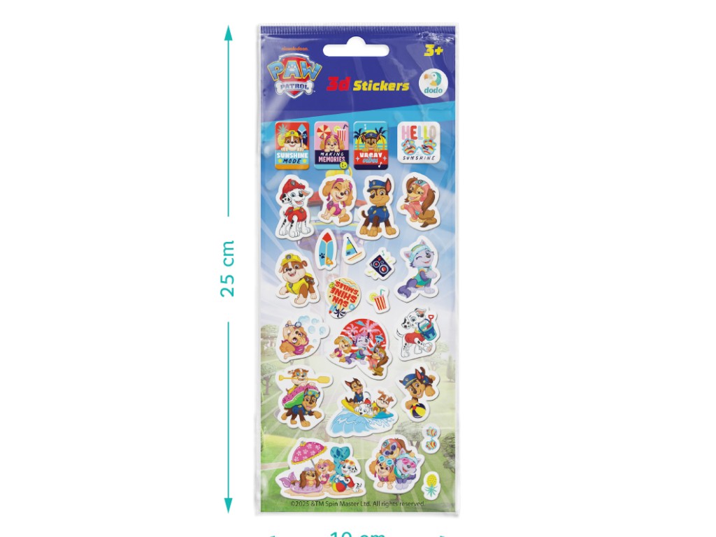 Набор 3D наклеек Paw Patrol, Создаем воспоминания, DoDo