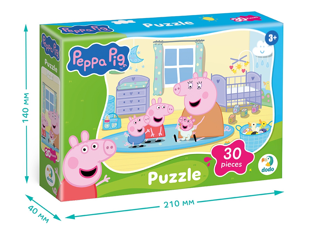 Пазл на 30 елементів Peppa Pig, Кімната немовля, DoDo 200674