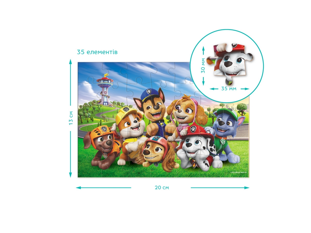 Пазл-міні Paw Patrol, Зустріч біля вежі, 35 елементів, DoDo 200688