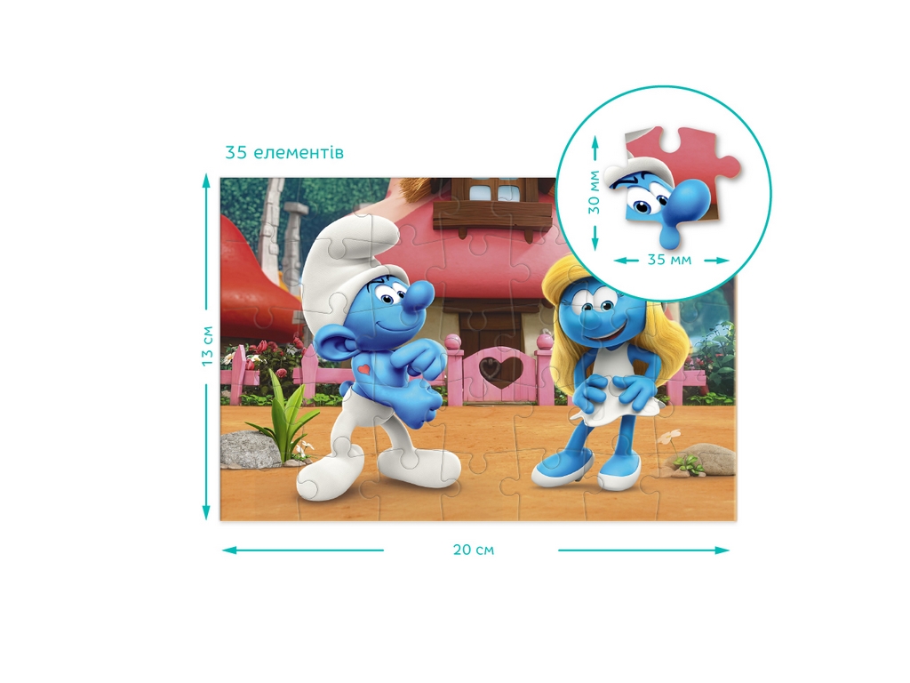 Пазл-мини The Smurfs, Романтика, DoDo 200692
