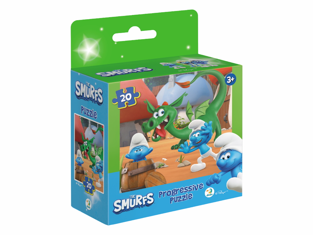 Пазл на 20 елементів The Smurfs, Хованки з Драконом, DoDo 200694