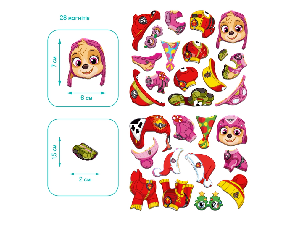 Магнитная игра одевалка Маршал и Скай, DoDo 200699
