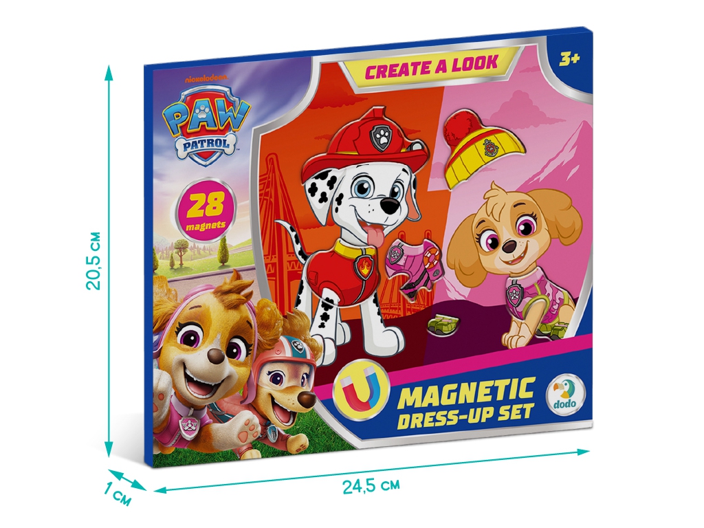 Магнитная игра одевалка Маршал и Скай, DoDo 200699