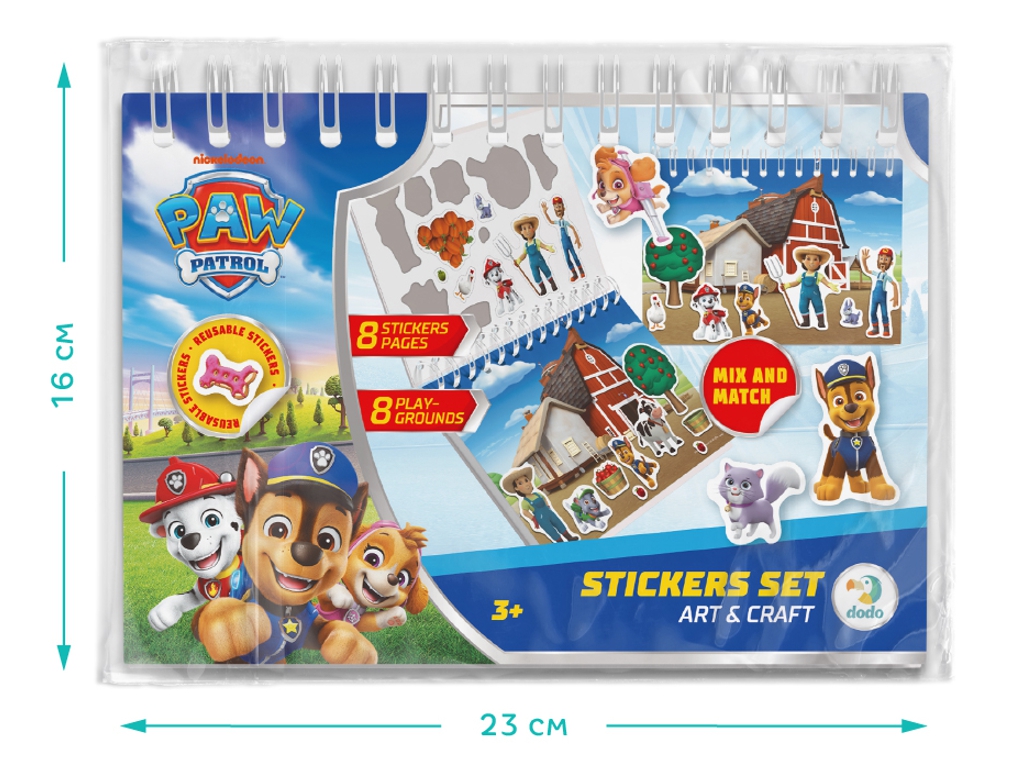 Набор стикеров на пружине Paw Patrol, DoDo 200750