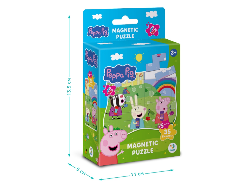 Магнітний пазл на 40 елементів Peppa Pig, Прогулянка з подружками, DoDo 200759