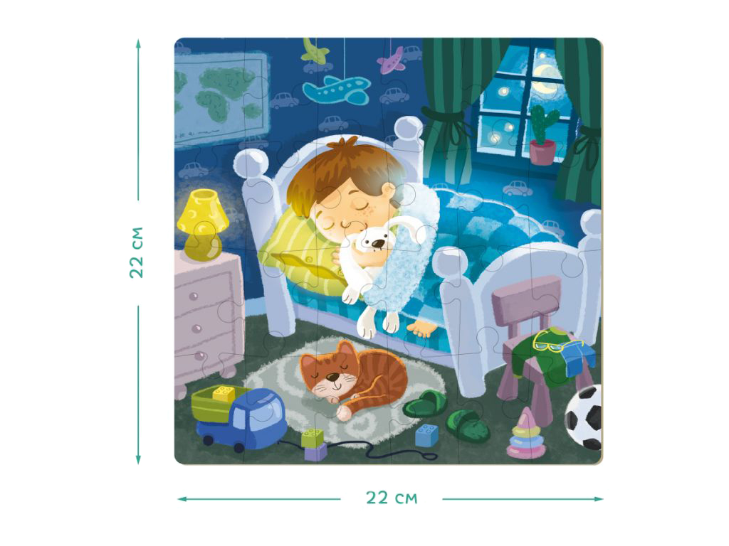 Пазл 4в1 Мій день, DoDo 300130