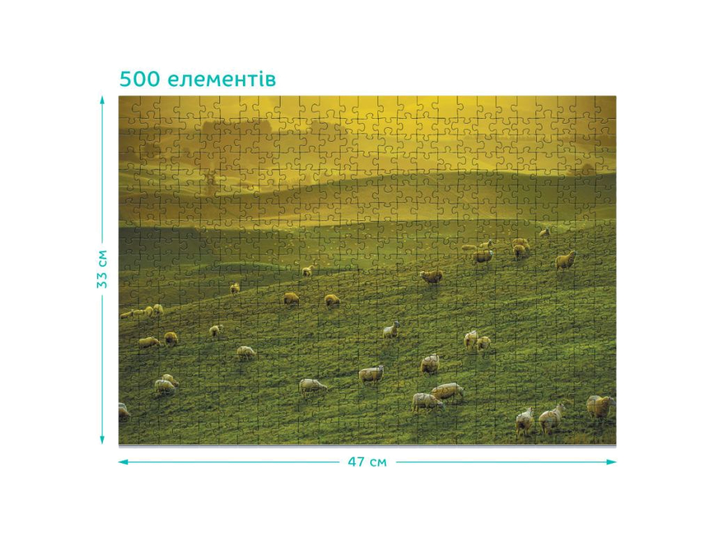 Пазл Хоббитона, Новая Зеландия, 500 элементов, DoDo