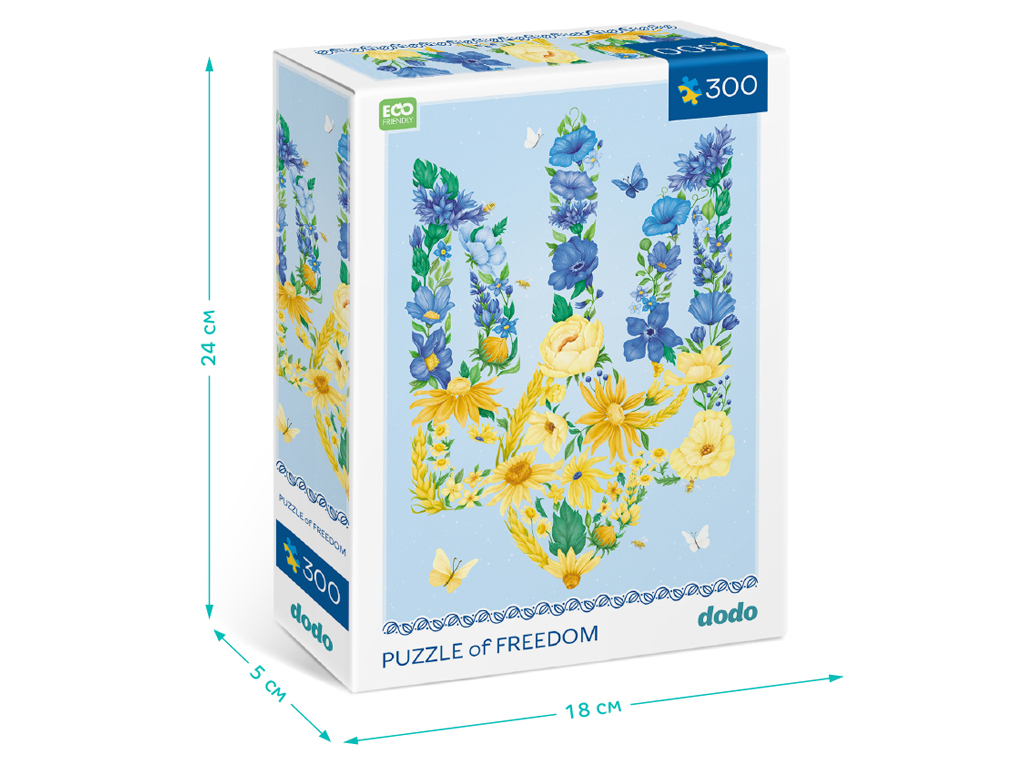 Пазл Квітучий тризуб, 300 елементів, DoDo 300588