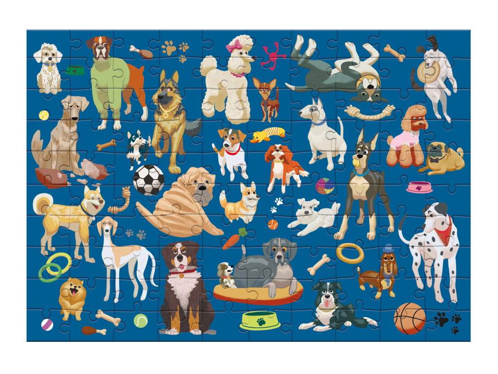 Пазл Професії, Собачі будні, 100 элементов, DoDo