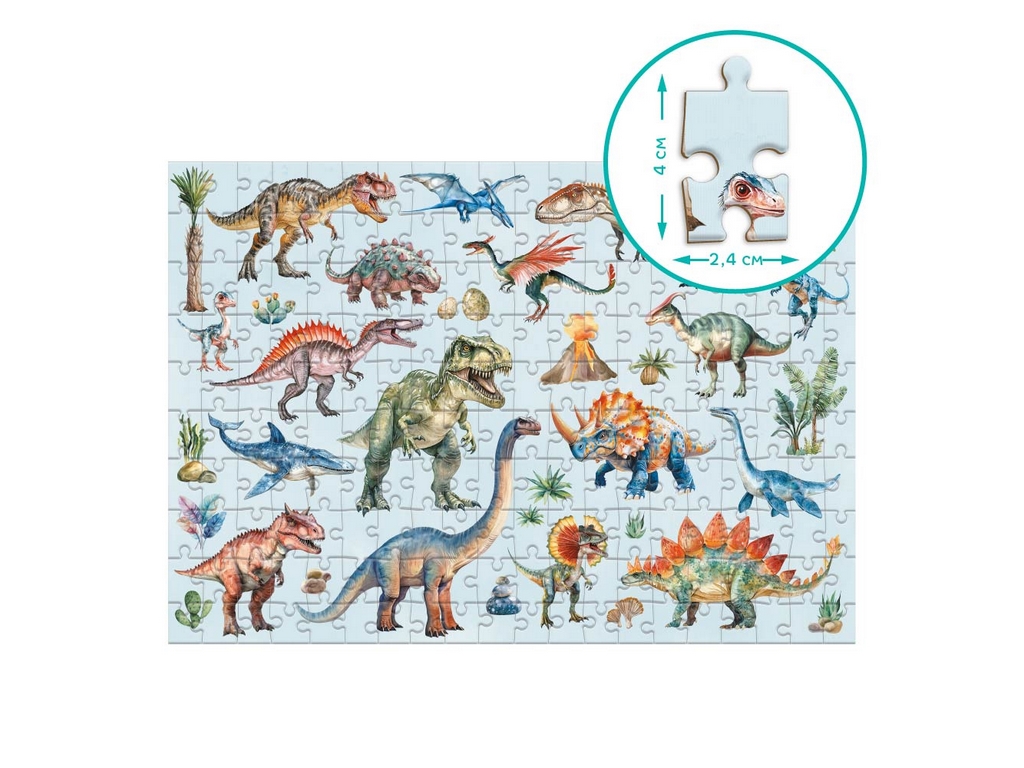 Монтессорі пазл Динозаври, DoDo 300631