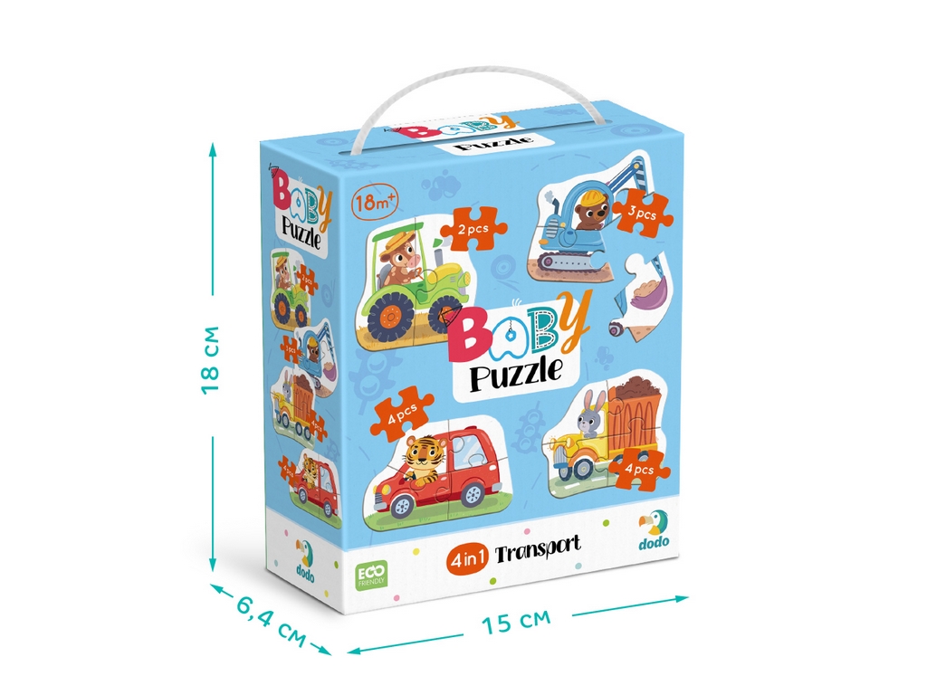 Пазл 4в1 Baby puzzle, Транспорт, DoDo