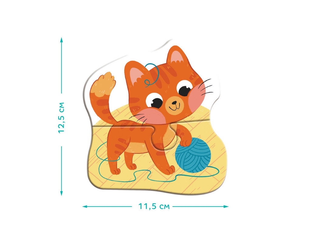 Пазл 4в1 Baby puzzle, Домашні тварини, DoDo