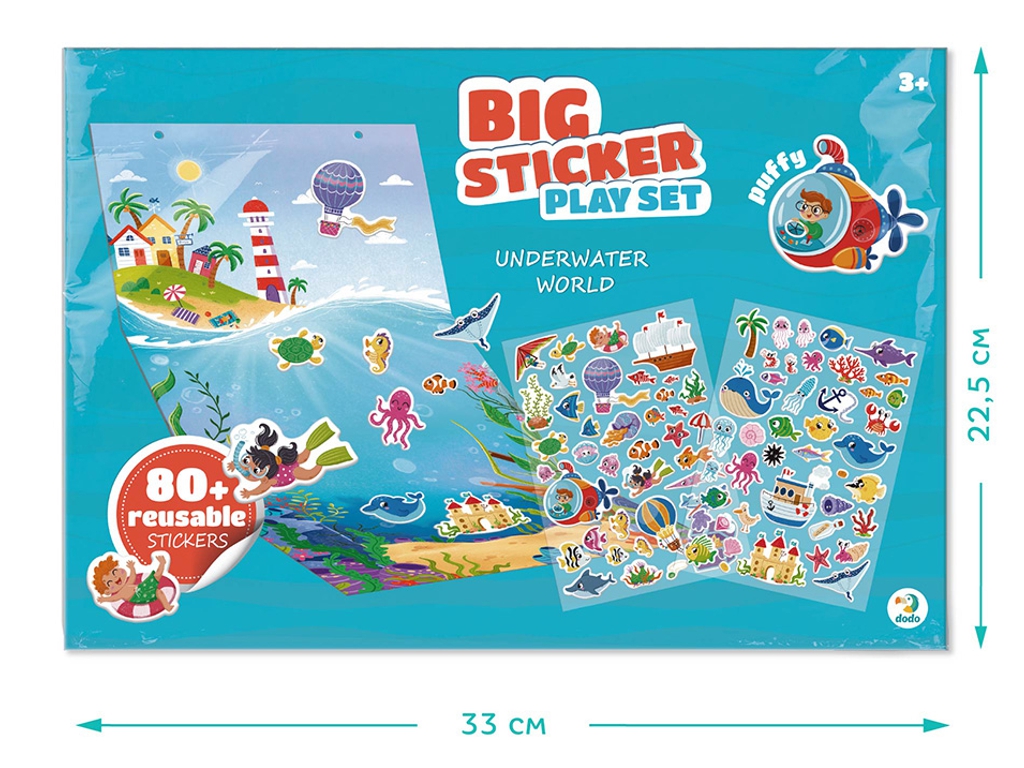 Игровой набор со стикерами Подводный мир, DoDo 300849