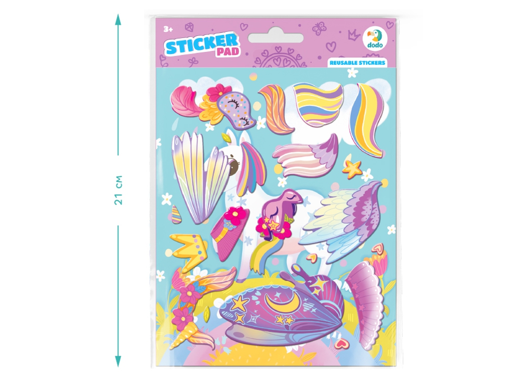 Игровой набор со стикерами Однорожка, DoDo 300860