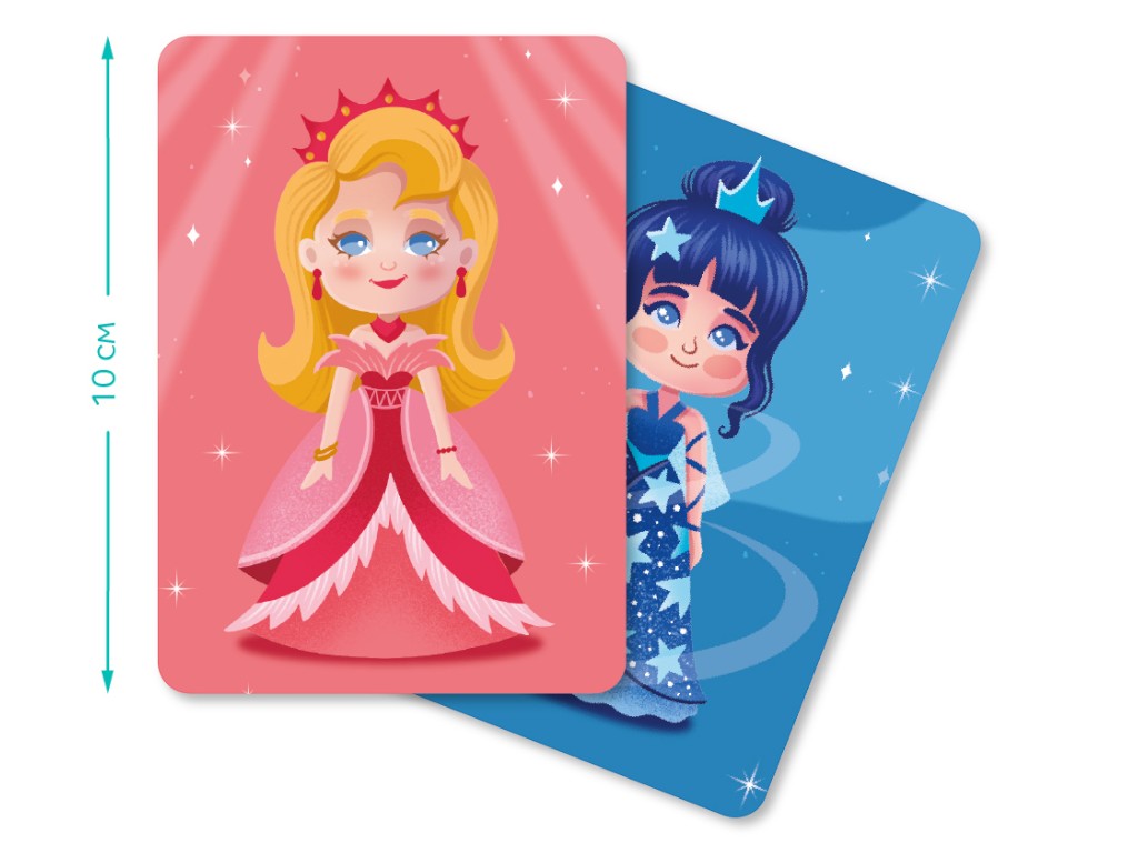 Игра карточная Принцессы и колдунья, обмен картами, 20 карточек, DoDo